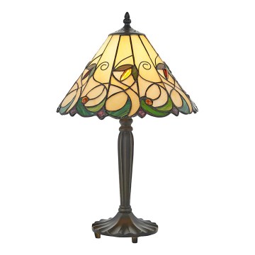 Endon 64195 - Stolová lampa Tiffany JAMELIA 1xE27/60W/230V priemer 31 cm