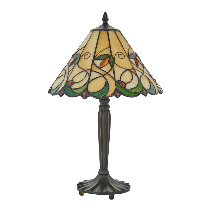 Endon 64195 - Stolová lampa Tiffany JAMELIA 1xE27/60W/230V priemer 31 cm