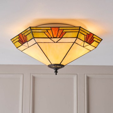 Endon 64284 - Stropné svietidlo Tiffany NEVADA 2xE27/60W/230V priemer 40 cm