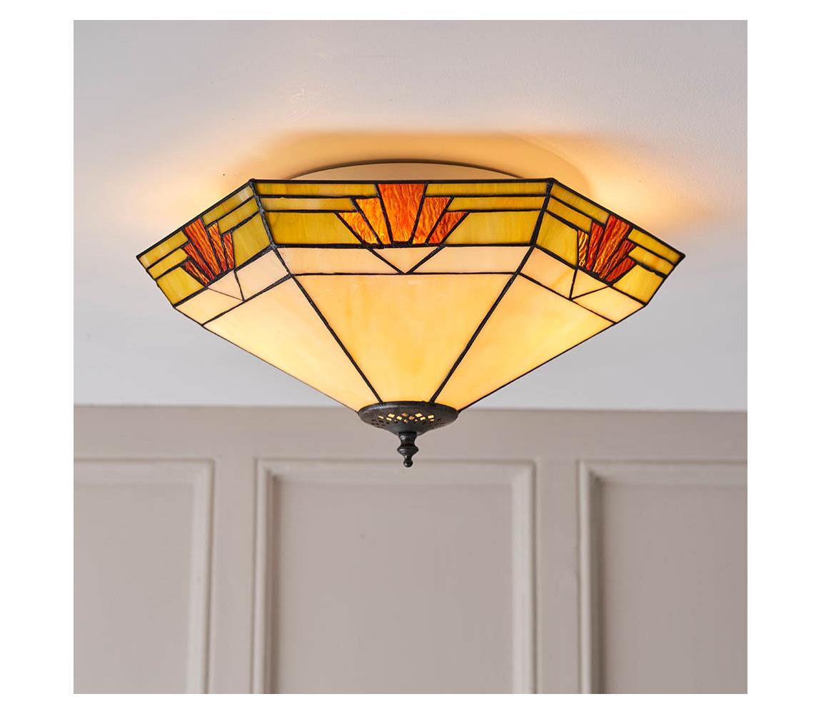 Endon 64284 - Stropné svietidlo Tiffany NEVADA 2xE27/60W/230V priemer 40 cm 64284