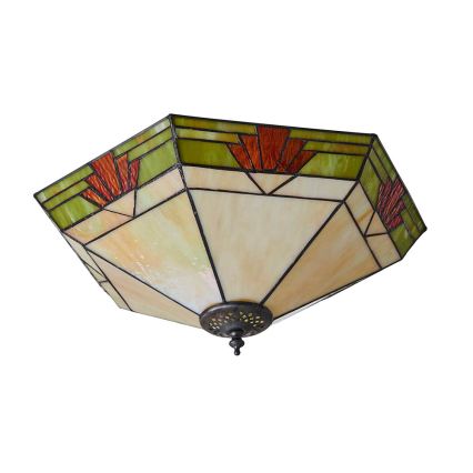 Endon 64284 - Stropné svietidlo Tiffany NEVADA 2xE27/60W/230V priemer 40 cm