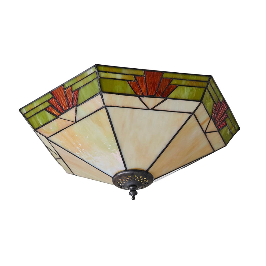 Endon 64284 - Stropné svietidlo Tiffany NEVADA 2xE27/60W/230V priemer 40 cm
