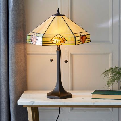 Endon 64286 - Stolná lampa NEVADA 2xE27/60W/230V pr. 40 cm
