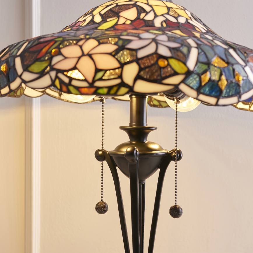 Endon 64326 - Stolná lampa SULLIVAN 2xE27/60W/230V pr. 40 cm