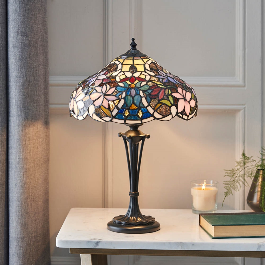 Endon 64327 - Stolná lampa SULLIVAN 2xE14/40W/230V pr. 30 cm