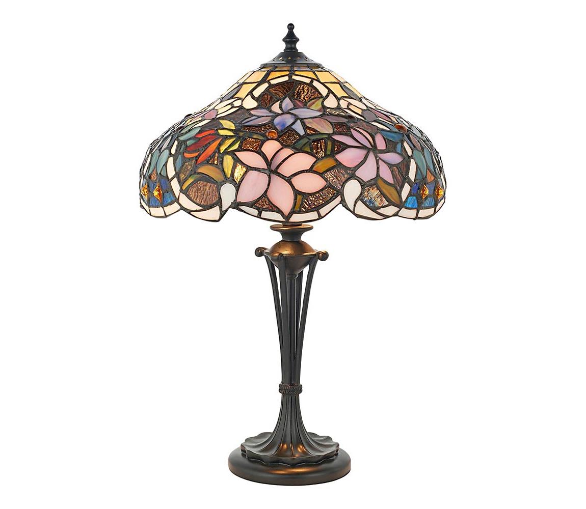 Endon 64327 - Stolová lampa Tiffany SULLIVAN 2xE14/40W/230V pr. 30 cm 64327
