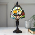 Endon 64331 - Stolová lampa Tiffany SYLVETTE 1xE14/40W/230V, priemer 15 cm