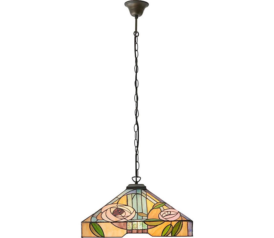 Endon 64384 - Závesný luster na reťazi Tiffany WILLOW 3xE27/60W/230V 64384