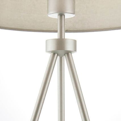 Endon 66986 - Stolná lampa TRI 1xE27/40W/230V matný chróm/krémová