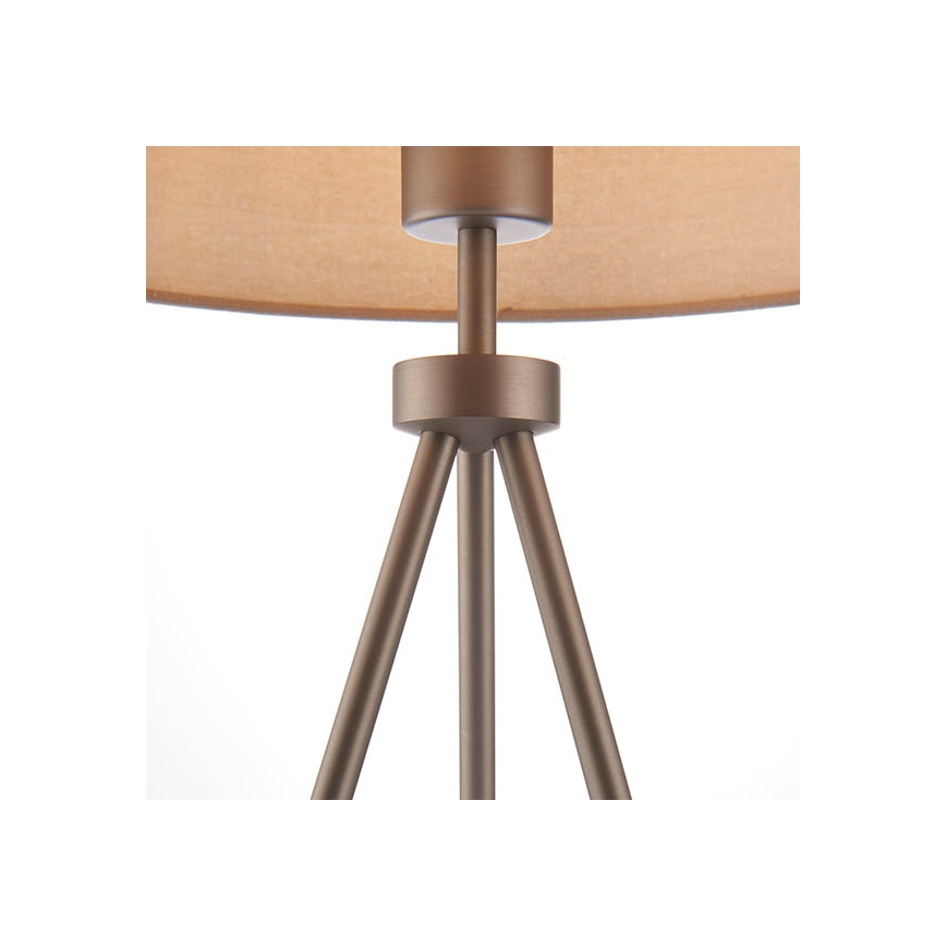 Endon 66986 - Stolná lampa TRI 1xE27/40W/230V mosadz/béžová