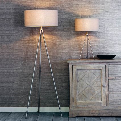 Endon 66987 - Stojacia lampa TRI 1xE27/60W/230V béžová
