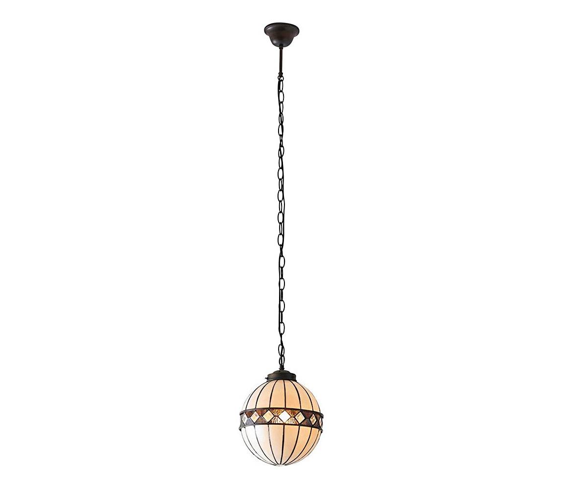 Endon 67044 - Závesný luster na reťazi Tiffany FARGO 1xE14/40W/230V priemer 25,5 cm 67044