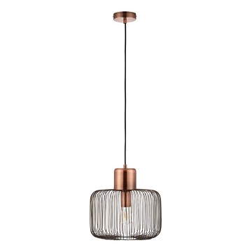 Endon 68986 - Závesný luster na lanku NICOLA 1xE27/40W/230V medený
