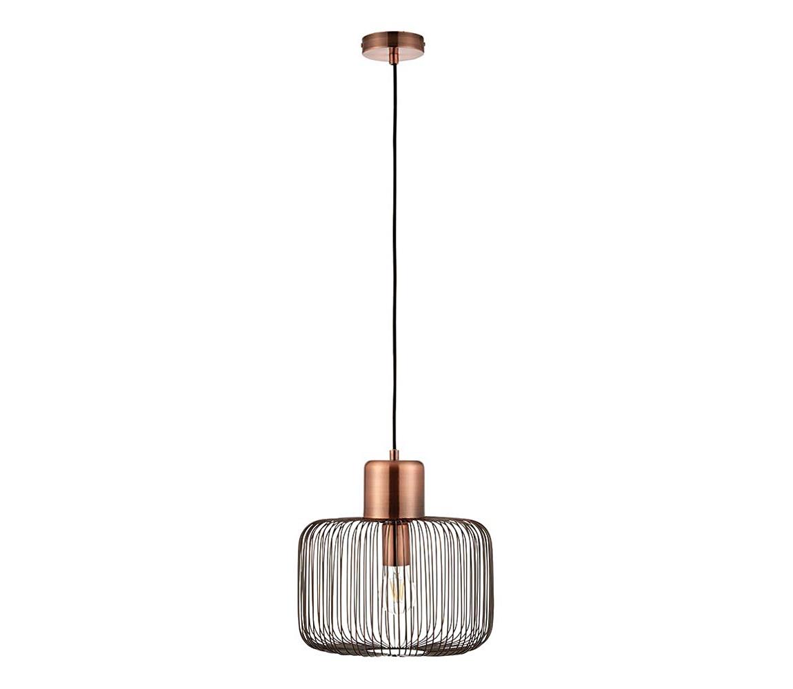 Endon 68986 - Závesný luster na lanku NICOLA 1xE27/40W/230V medený 68986