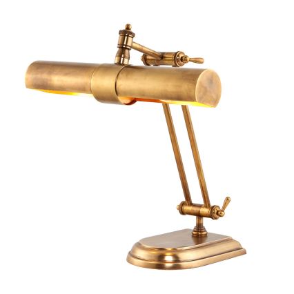 Endon 69834 - Stolová lampa WINCHESTER 2xE14/6W/230V mosadz