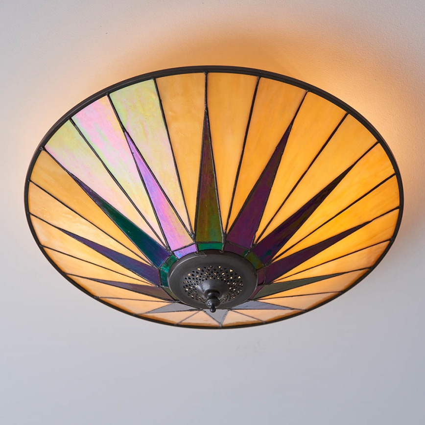 Endon 70240 - Stropné svietidlo DARK STAR 2xE27/40W/230V pr. 49 cm
