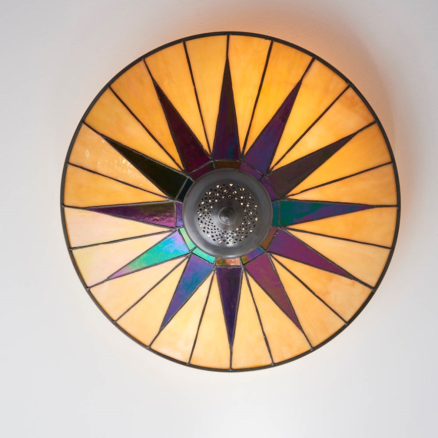 Endon 70240 - Stropné svietidlo DARK STAR 2xE27/40W/230V pr. 49 cm