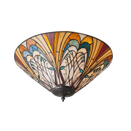 Endon 70241 - Stropné svietidlo Tiffany HECTOR 2xE27/60W/230V priemer 40 cm