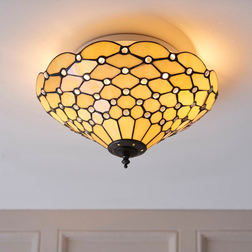 Endon 70242 - Stropné svietidlo PEARL 2xE27/60W/230V pr. 37 cm
