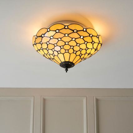 Endon 70242 - Stropné svietidlo PEARL 2xE27/60W/230V pr. 37 cm