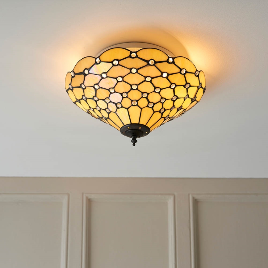 Endon 70242 - Stropné svietidlo PEARL 2xE27/60W/230V pr. 37 cm