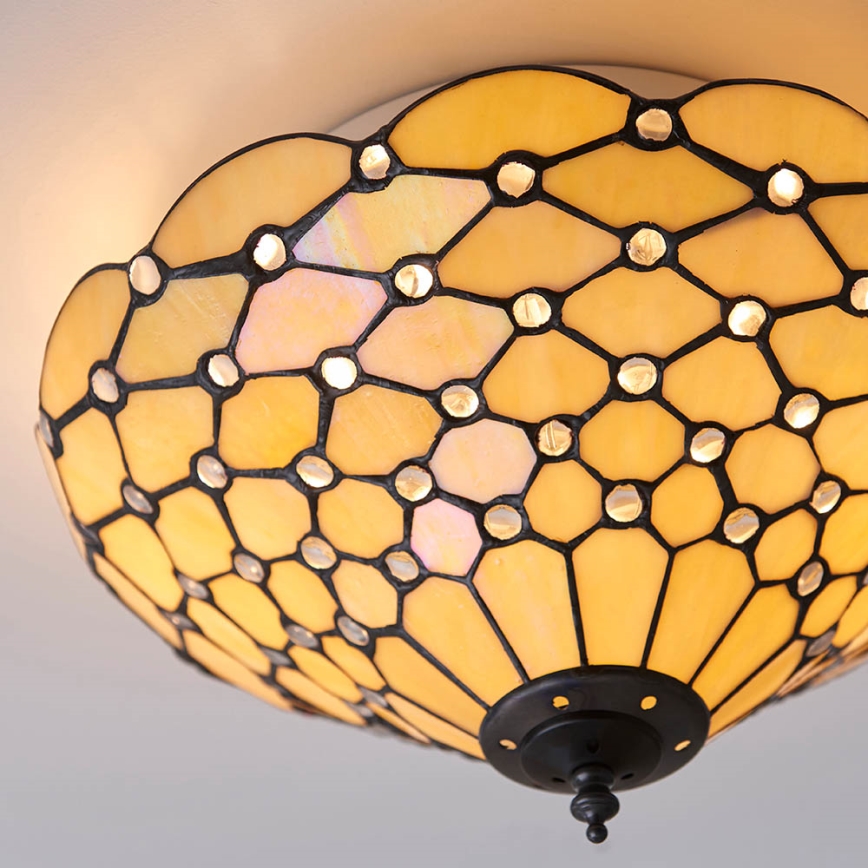 Endon 70242 - Stropné svietidlo PEARL 2xE27/60W/230V pr. 37 cm