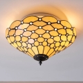 Endon 70242 - Stropné svietidlo Tiffany PEARL 2xE27/60W/230V priemer 37 cm