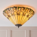 Endon 70706 - Stropné svietidlo Tiffany JAMELIA 2xE27/60W/230V, priemer 50 cm