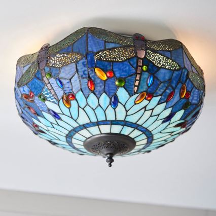 Endon 70722 - Stropné svietidlo DRAGONFLY 2xE27/60W/230V pr. 41 cm