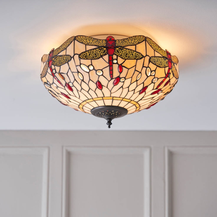Endon 70723 - Stropné svietidlo DRAGONFLY 2xE27/60W/230V pr. 41 cm