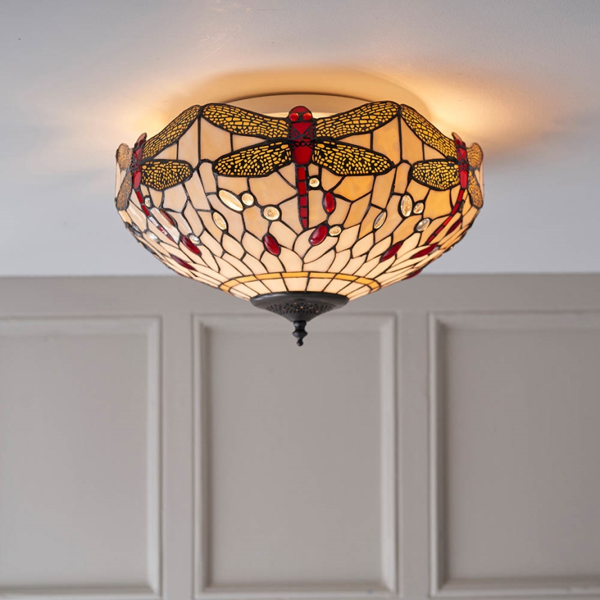 Endon 70723 - Stropné svietidlo DRAGONFLY 2xE27/60W/230V pr. 41 cm