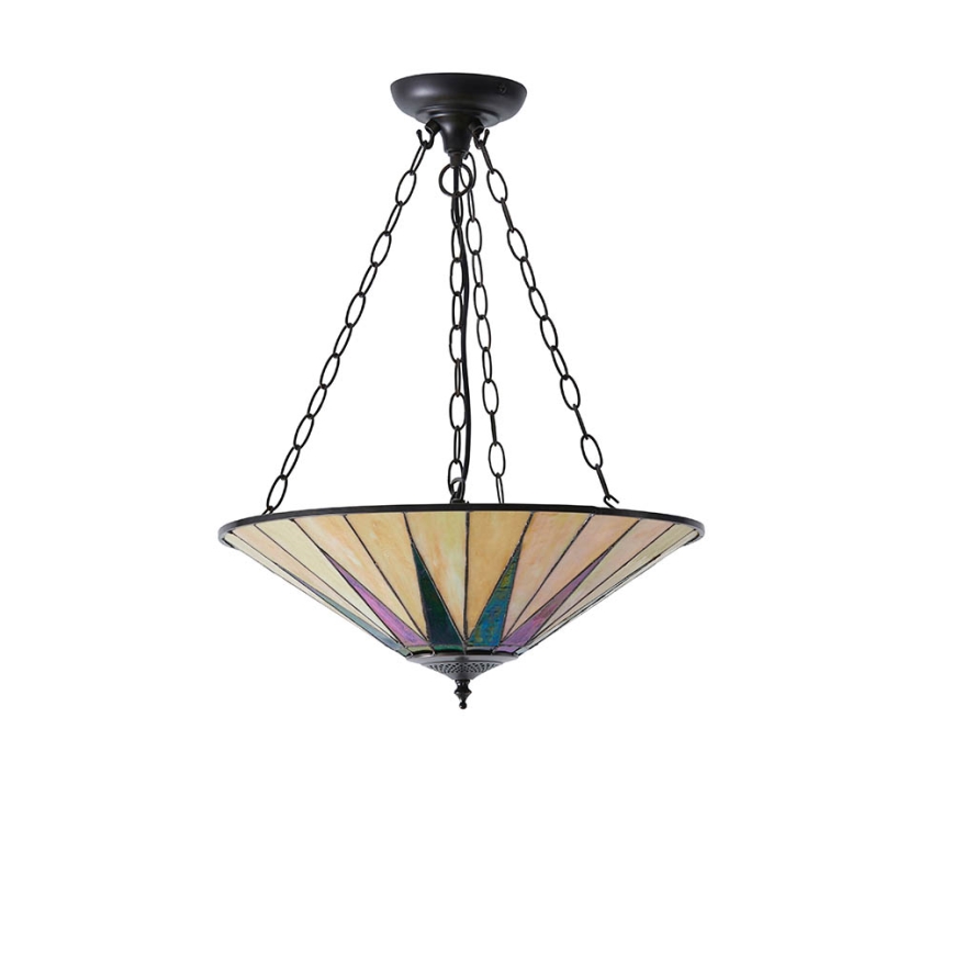 Endon 70754 - Luster na reťazi DARK STAR 3xE27/60W/230V pr. 49 cm