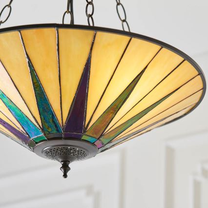 Endon 70754 - Luster na reťazi DARK STAR 3xE27/60W/230V pr. 49 cm