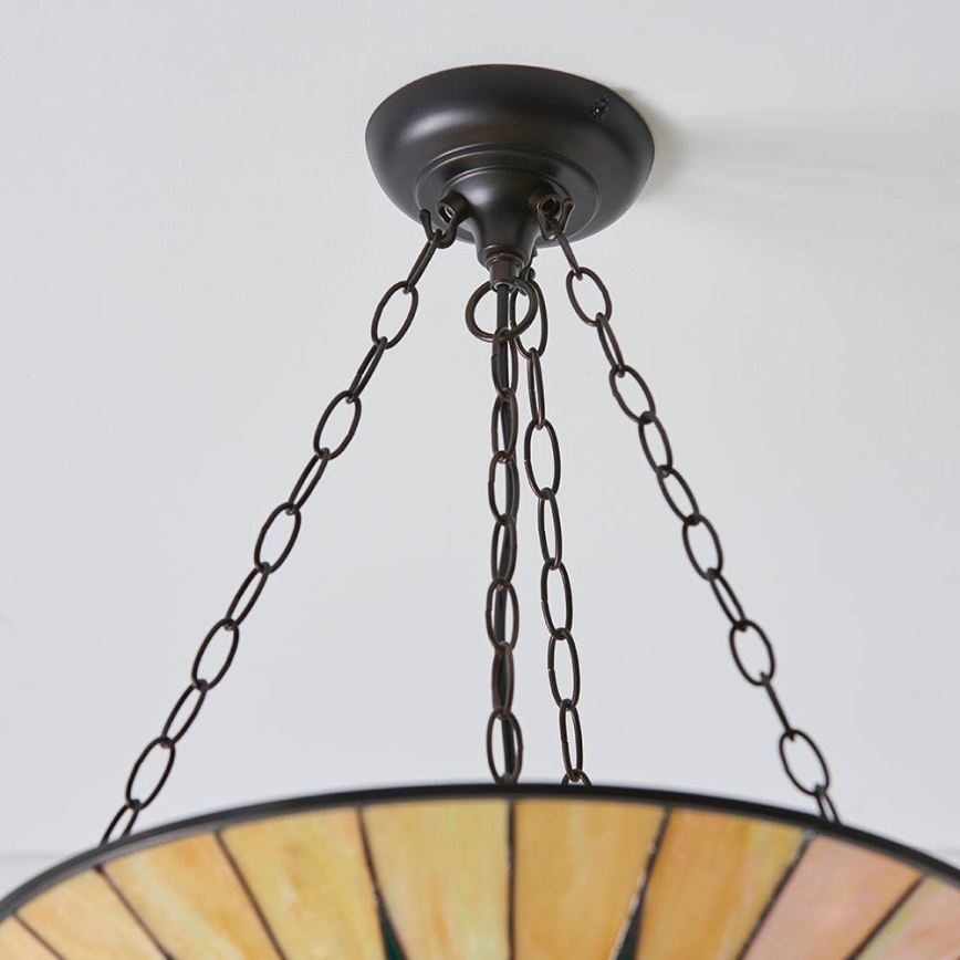 Endon 70754 - Luster na reťazi DARK STAR 3xE27/60W/230V pr. 49 cm