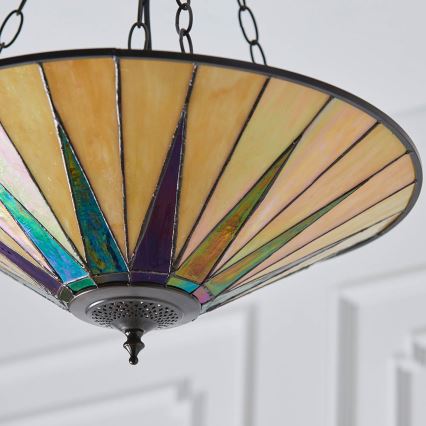 Endon 70754 - Luster na reťazi DARK STAR 3xE27/60W/230V pr. 49 cm