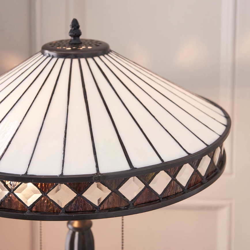 Endon 70935 - Stolná lampa FARGO 2xE27/60W/230V pr. 41,5 cm