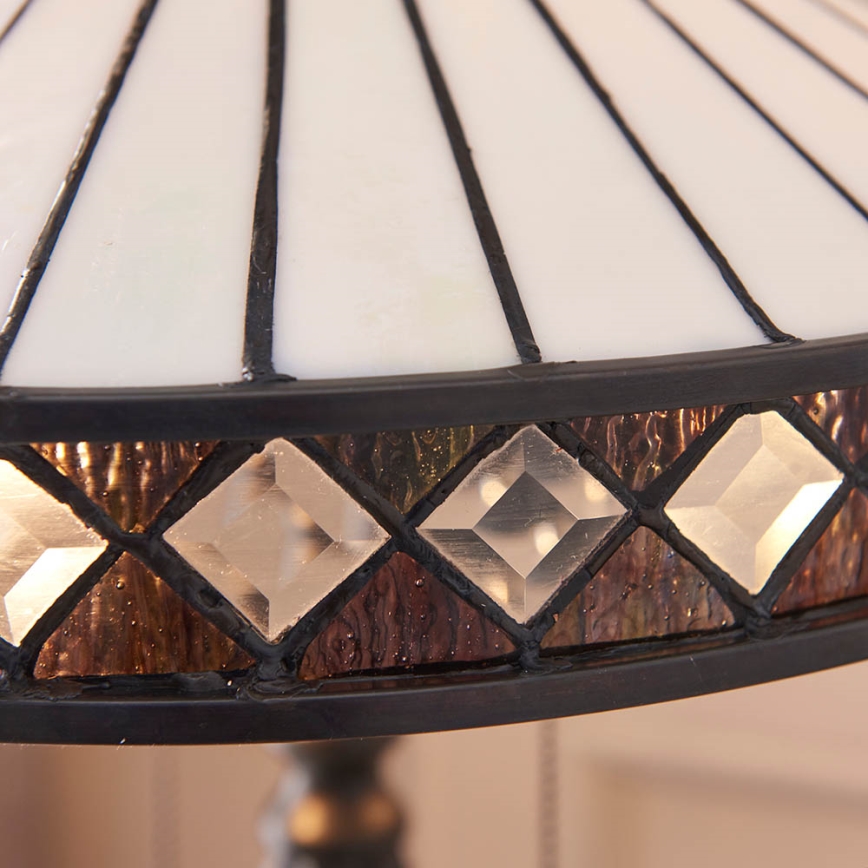 Endon 70935 - Stolná lampa FARGO 2xE27/60W/230V pr. 41,5 cm
