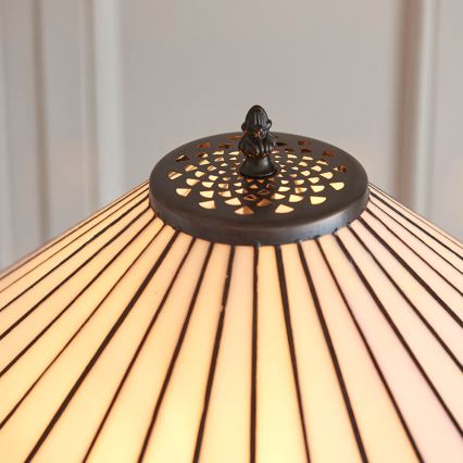 Endon 70936 - Stojacia lampa FARGO 2xE27/60W/230V priemer 50 cm
