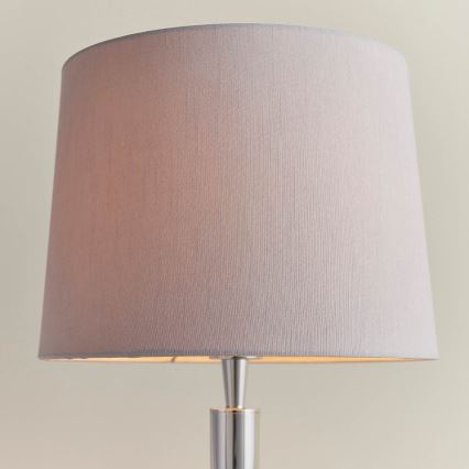 Endon 72175 - Stolná lampa s USB portom SYON 1xE14/40W/230V lesklý chróm/béžová
