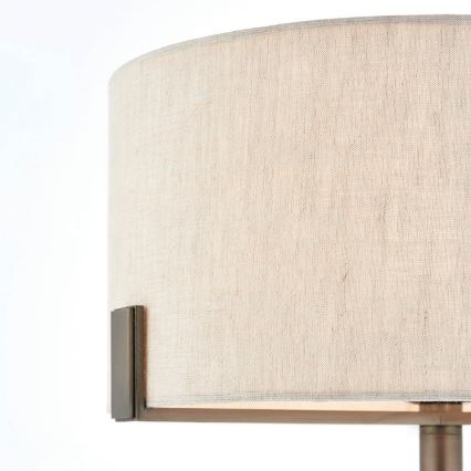 Endon 72631 - Stolná lampa HAYFIELD 1xE27/40W/230V bronzová/šedá