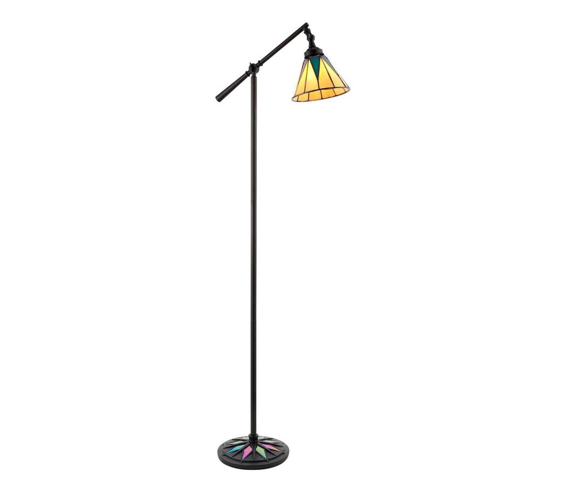 Endon 74355 - Stojacia lampa Tiffany DARK STAR 1xE14/40W/230V 74355
