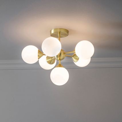 Endon 76501 - Luster na tyči OSCAR 6xG9/5W/230V zlatý