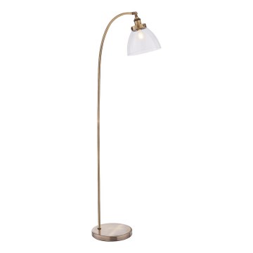 Endon 77860 - Stojacia lampa HANSEN 1xE27/40W/230V mosadz
