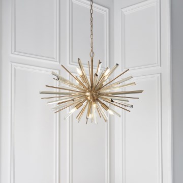 Endon 81935 - Luster na reťazi 8xE14/40W/230V zlatý