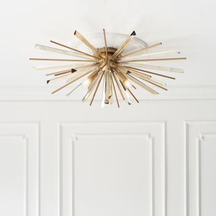 Endon 81937 - Stropné svietidlo 4xE14/40W/230V pr. 80 cm zlaté