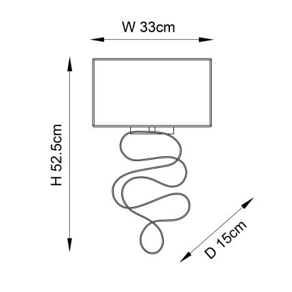 Endon 82070 - Nástenné svietidlo 1xE27/10W/230V biela/mosadz