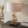 Endon 82071 - Stolná  lampa 1xE27/10W/230V biela/mosadz/čierna
