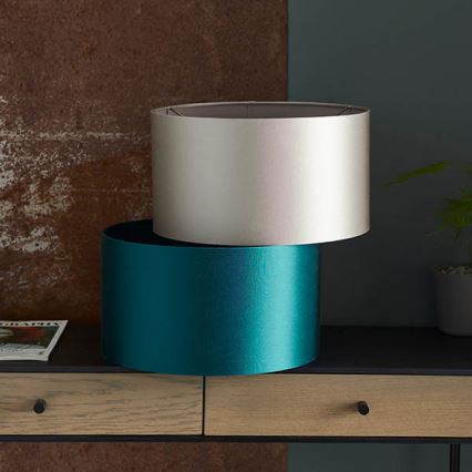 Endon 90024 - Náhradné tienidlo k stolovej lampe E27, priemer 38 cm, sivé