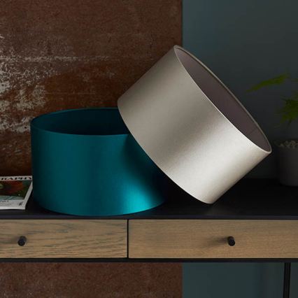 Endon 90024 - Náhradné tienidlo k stolovej lampe E27, priemer 38 cm, sivé