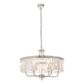 Endon 90263 - Luster na reťazi CHESTERFIELD 6xE14/6W/230V pr. 55 cm lesklý chróm
